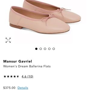 Manaus Gavriel lamb ballerina shoes size 40 NWOT